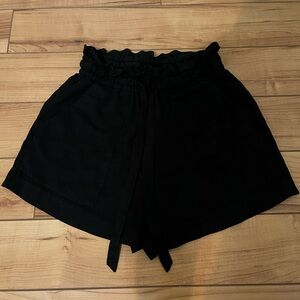 H&M Black High Waist Women's Shorts